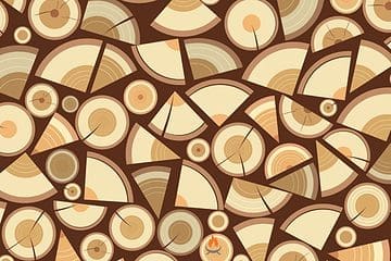 Image of the best burning fire pit firewood stacked for a blog post naming the best burning firewood.