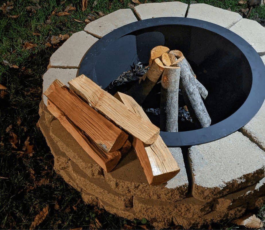 Image of a round fire pit insert