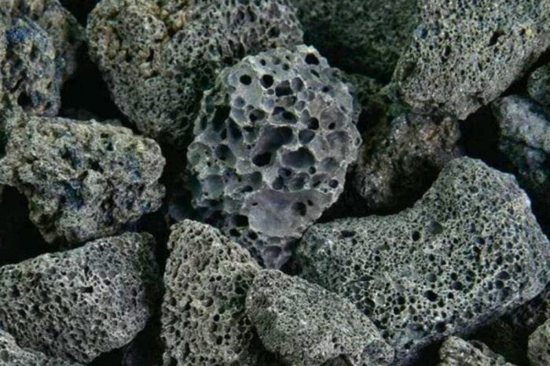 Image of a pile of lava rock for a blog post about fire pit lava rock.