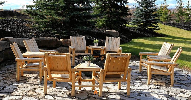 Image of a round fire pit