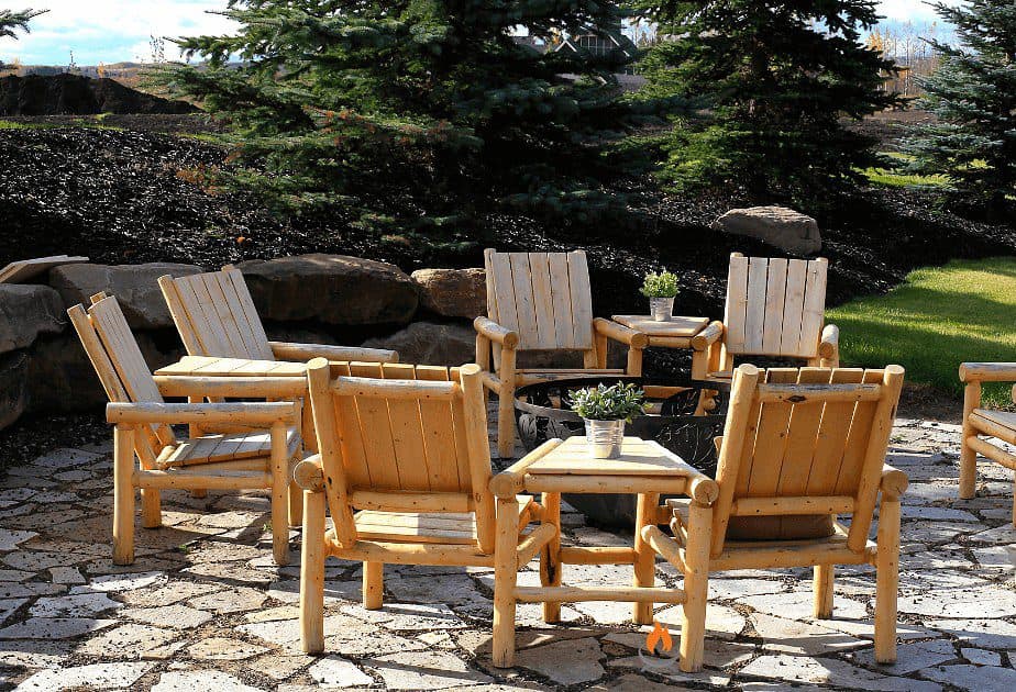 Image of a round fire pit