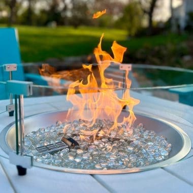 Image of a gas fire pit.