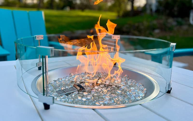 Image of a gas fire pit.