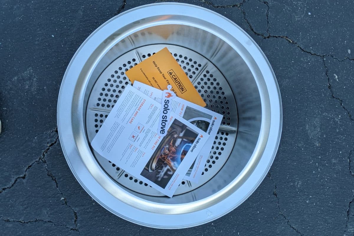 FAQs: Solo Stove Shipping Image of the inside of a brand new Solo Stove Bonfire for a blog post covering Solo Stove shipping policies.