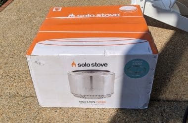 Image of a boxed Solo Stove Yukon for a blog post covering Solo Stove shipping questions.