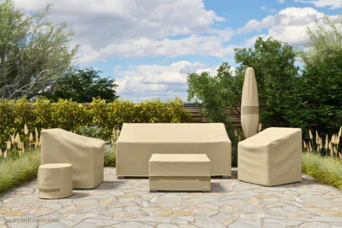 Image of a collection of covered patio items.
