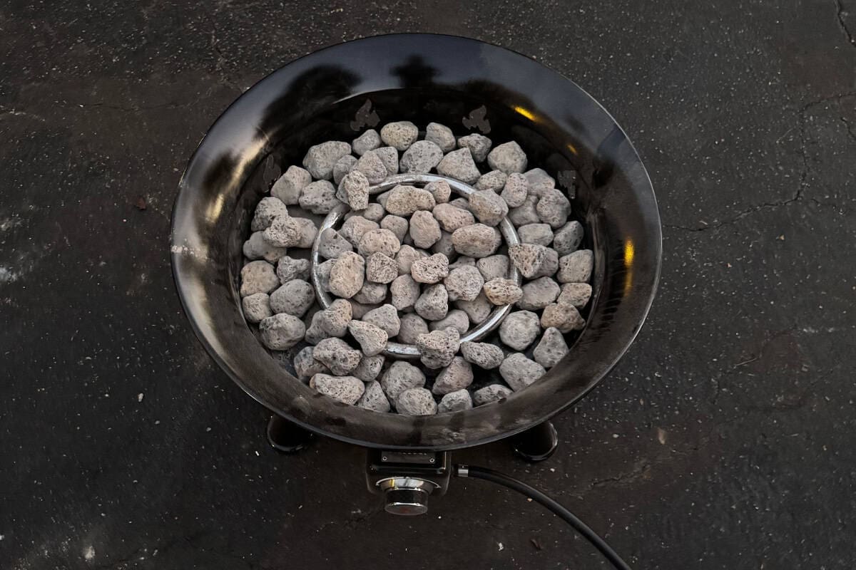 outland-living-mega-fire-pit-review-performance Image of a new Outland living Mega ready to go.